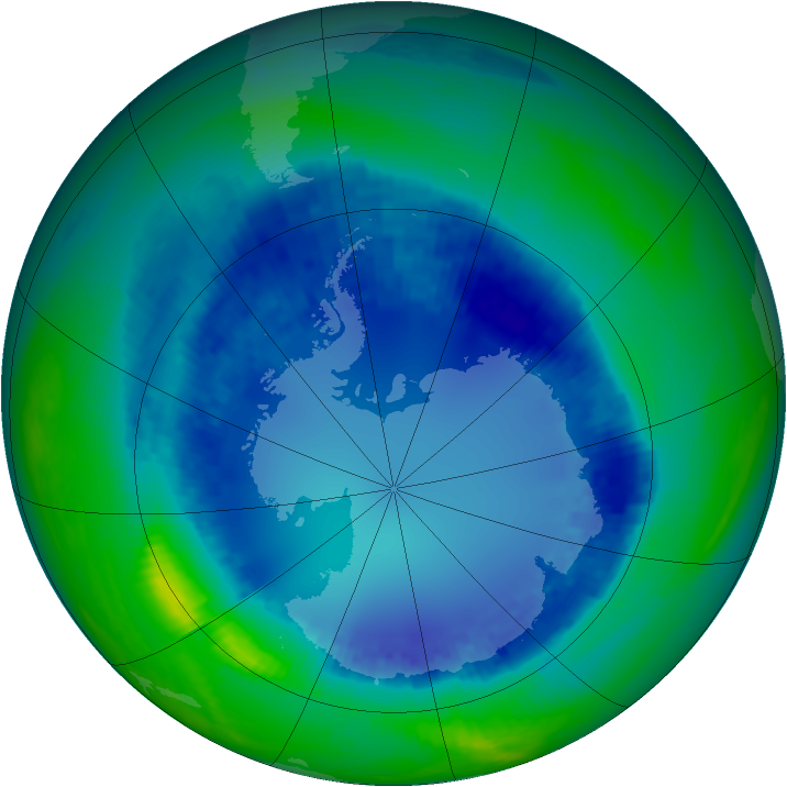 Ozone Map 2003-08-21